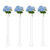 Home Acrylic Sticks | Blue Hydrangea Bloom Acrylic Stir Sticks