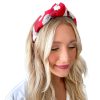 Women Emily McCarthy | Burgundy Collegiate Cheetah Headband