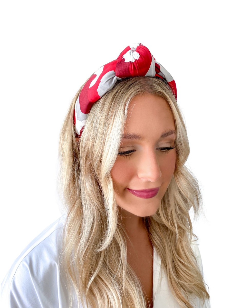 Women Emily McCarthy | Burgundy Collegiate Cheetah Headband