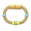 Women Holst and Lee | Mesh Candy Bracelet-Sky Blue/Lime