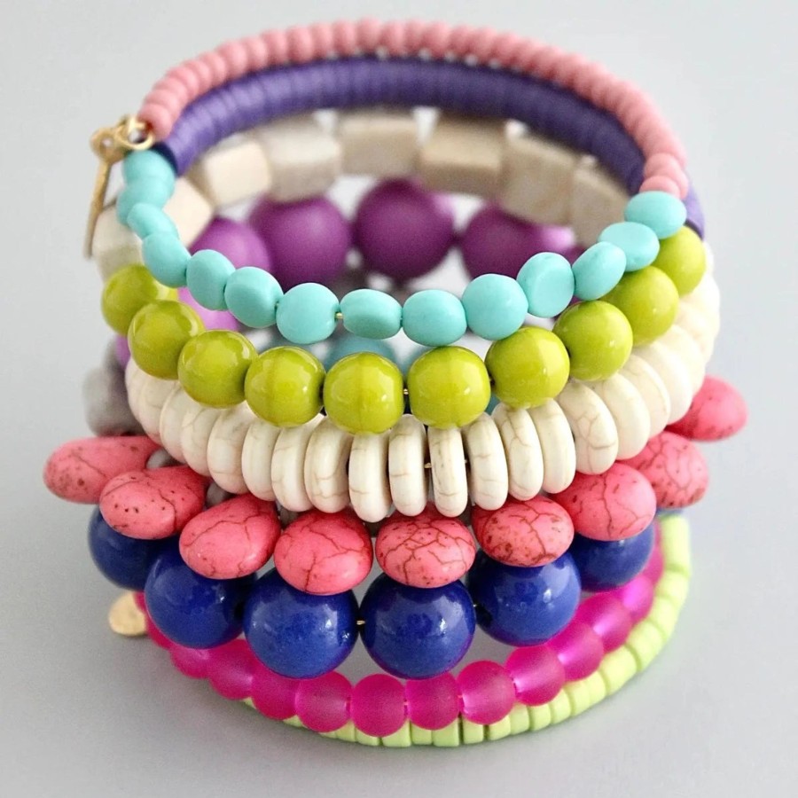 Women David Aubrey Jewelry | Multicolored Wrap Bracelet