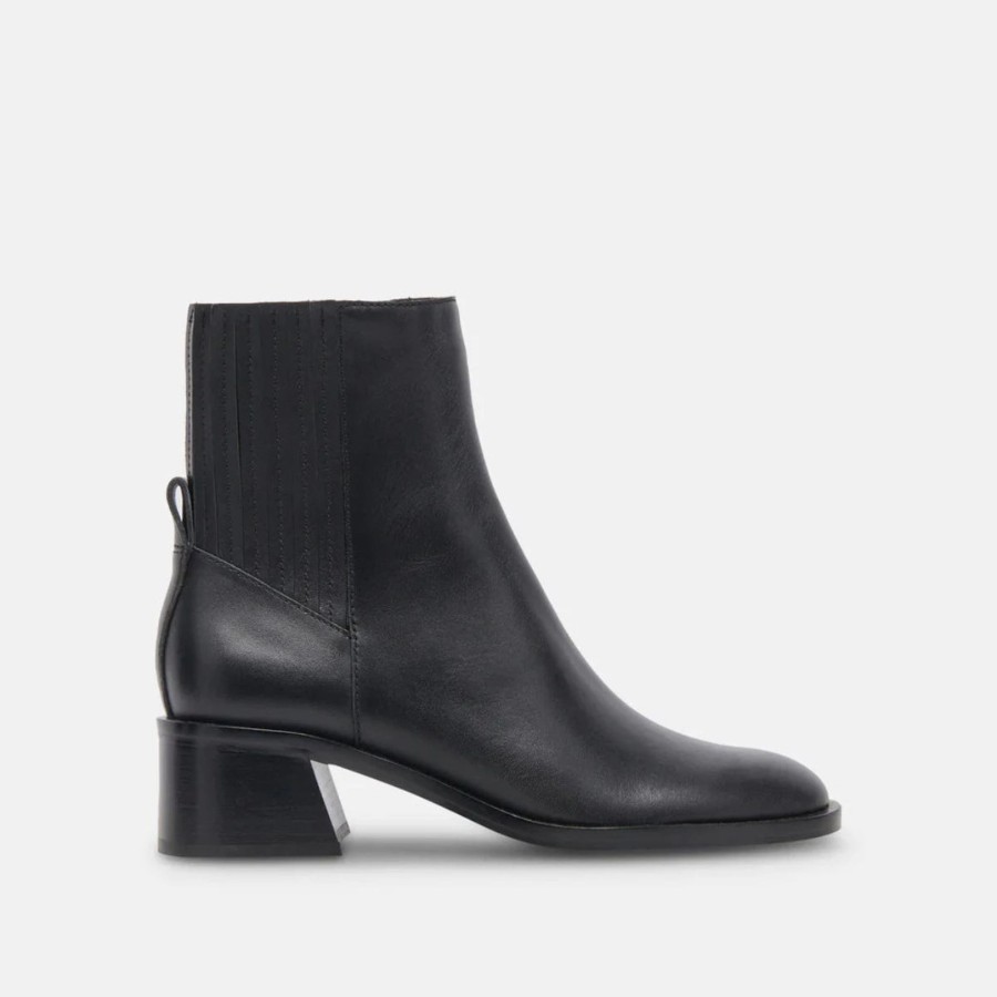 Women Dolce Vita | Linny H2O Black Leather Bootie