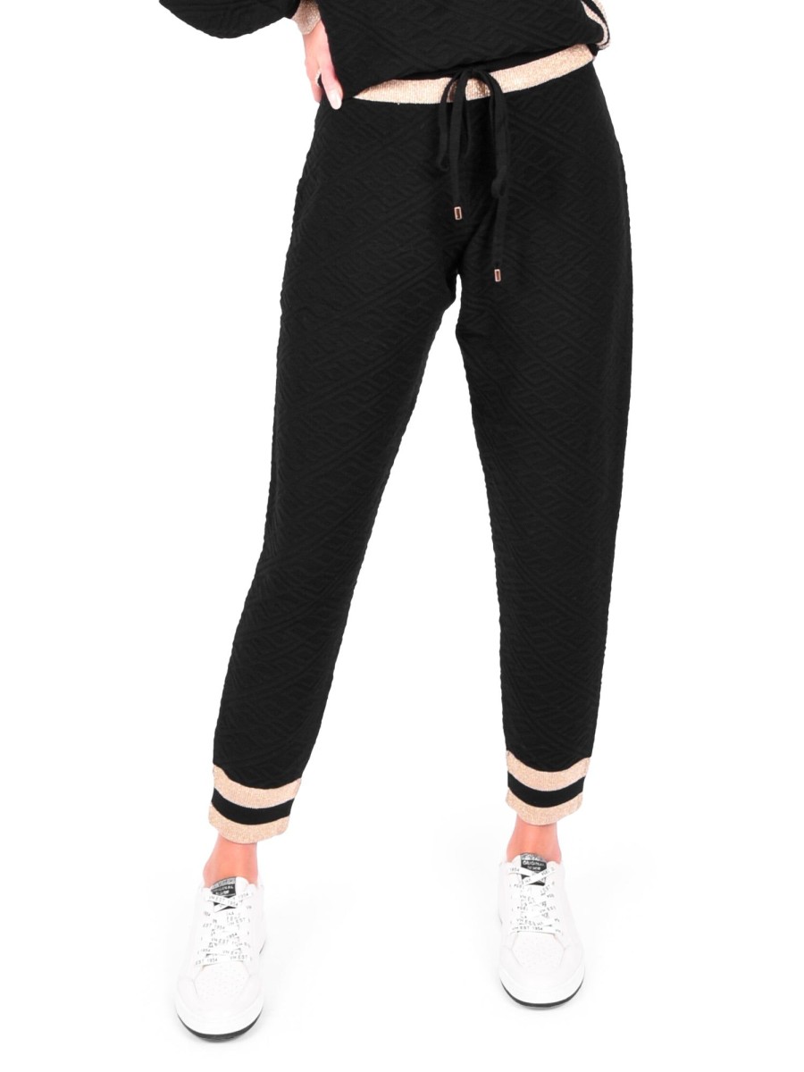 Women Emily McCarthy Bottoms | Downtown Jogger-Black Monogram