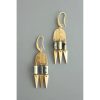 Women David Aubrey Jewelry | Brass & Jasper Geometric Earrings