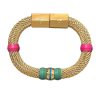 Women Holst and Lee | Mesh Candy Bracelet-Pink/Turquoise