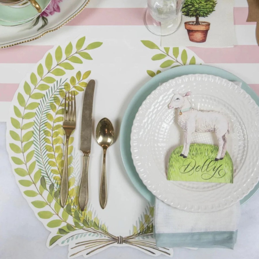 Home Hester & Cook | Die-Cut Seedling Wreath Placemats