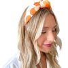 Women Emily McCarthy | Orange Collegiate Cheetah Headband