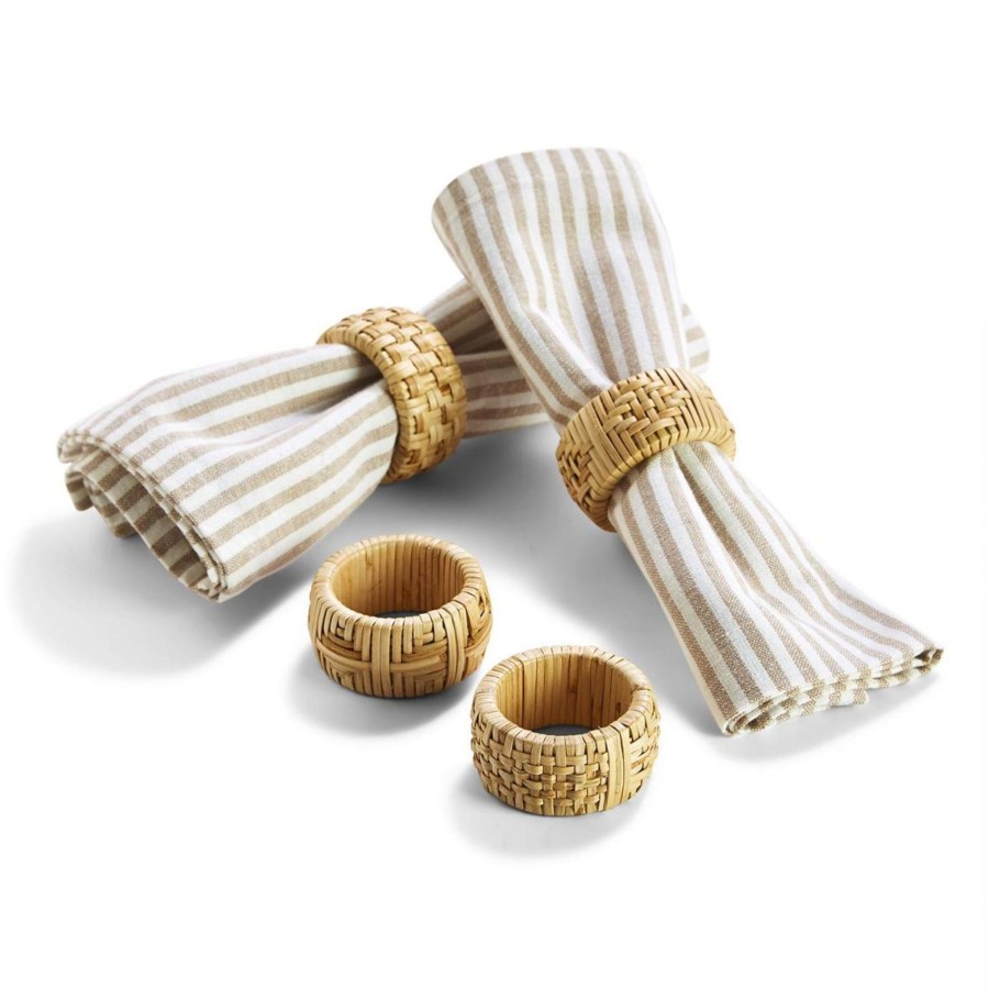 Home Two's Company | Cane Napkin Rings