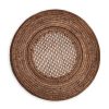 Home Caspari | Dark Natural Rattan Round Plate Charger