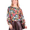 Women Emily McCarthy Tops | Celeste Crop-Fall Ikat