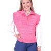 Women Emily McCarthy Sweaters & Outerwear | Poppy Pullover Vest-Pink Pop