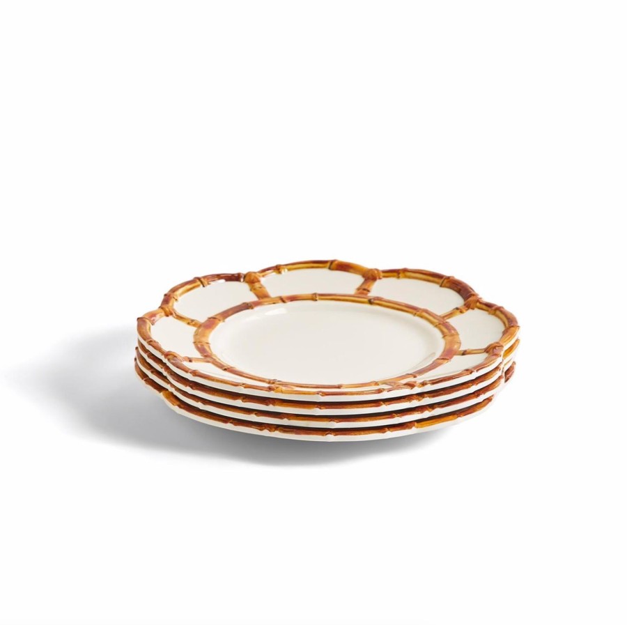 Home Two's Company | Shatterproof Dinner Plate With Bamboo Rim