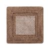 Home Caspari | Dark Natural Rattan Square Plate Charger