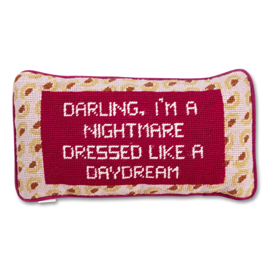 Home Furbish | Dressed Like A Daydream Needlepoint Pillow