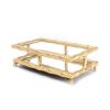 Home Dessau Brass | Guest Towel Holder-Gold Bamboo