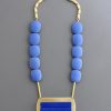 Women David Aubrey Jewelry | Royal Blue Statement Necklace