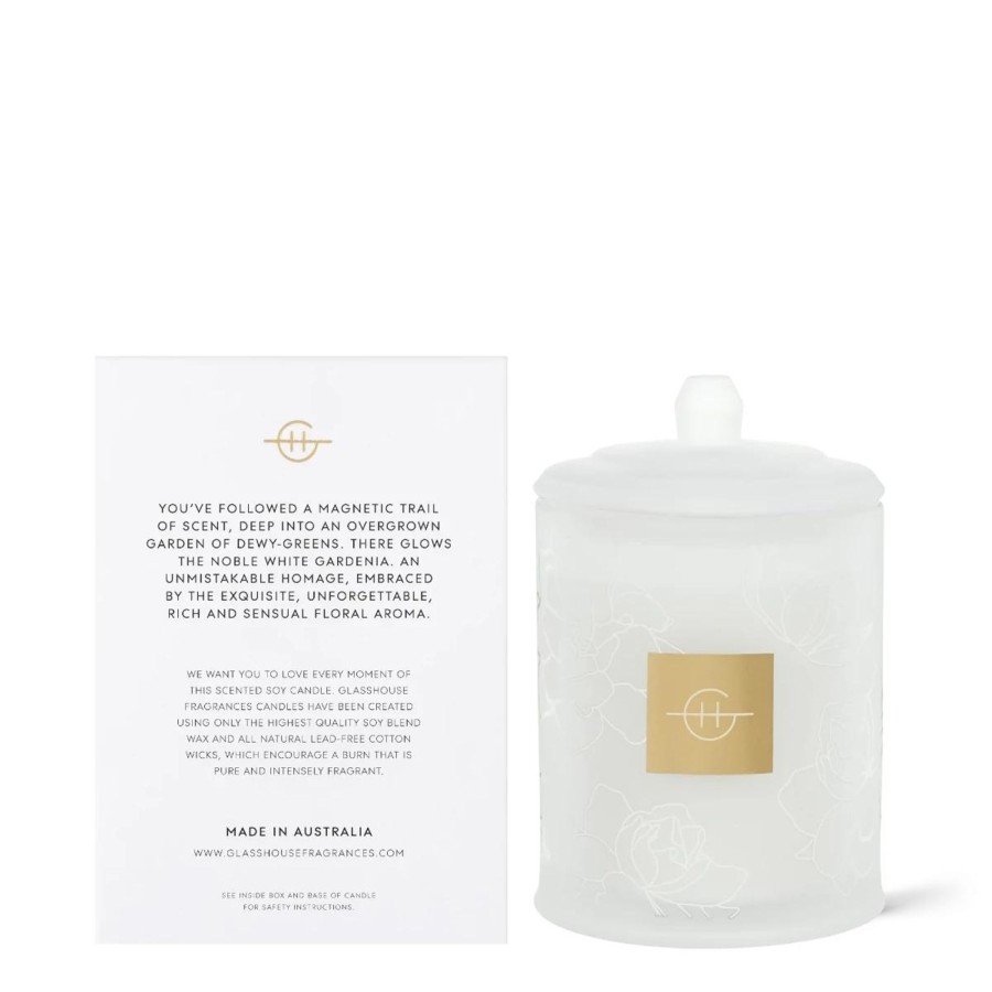 Home GLASSHOUSE | Gardenia Inoubliable 13.4 Oz. Candle