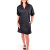 Women Emily McCarthy Dresses | Poppy Dress-Black Cotton Poplin