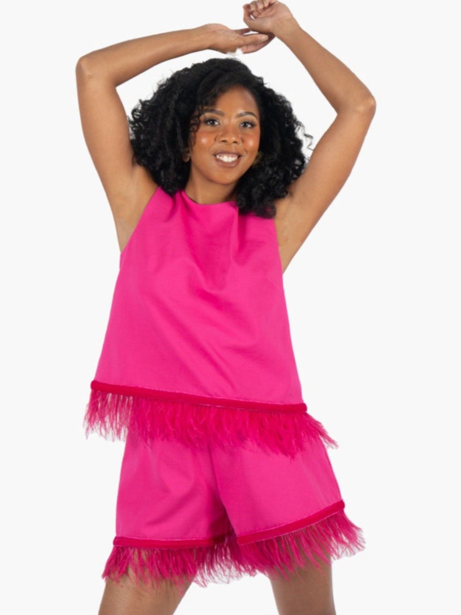 Women Emily McCarthy Tops | Party Top-Fuschia