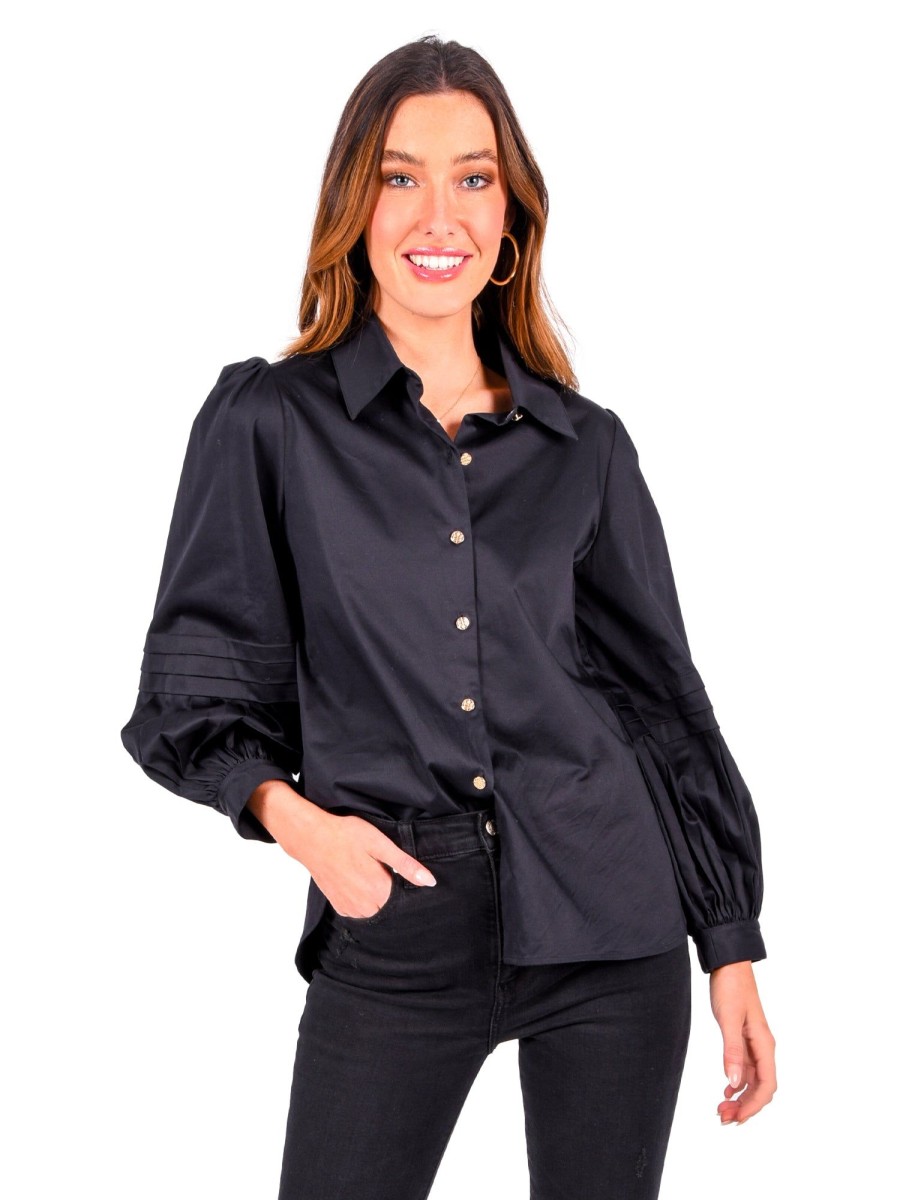 Women Emily McCarthy Tops | Oxford-Black/Noir