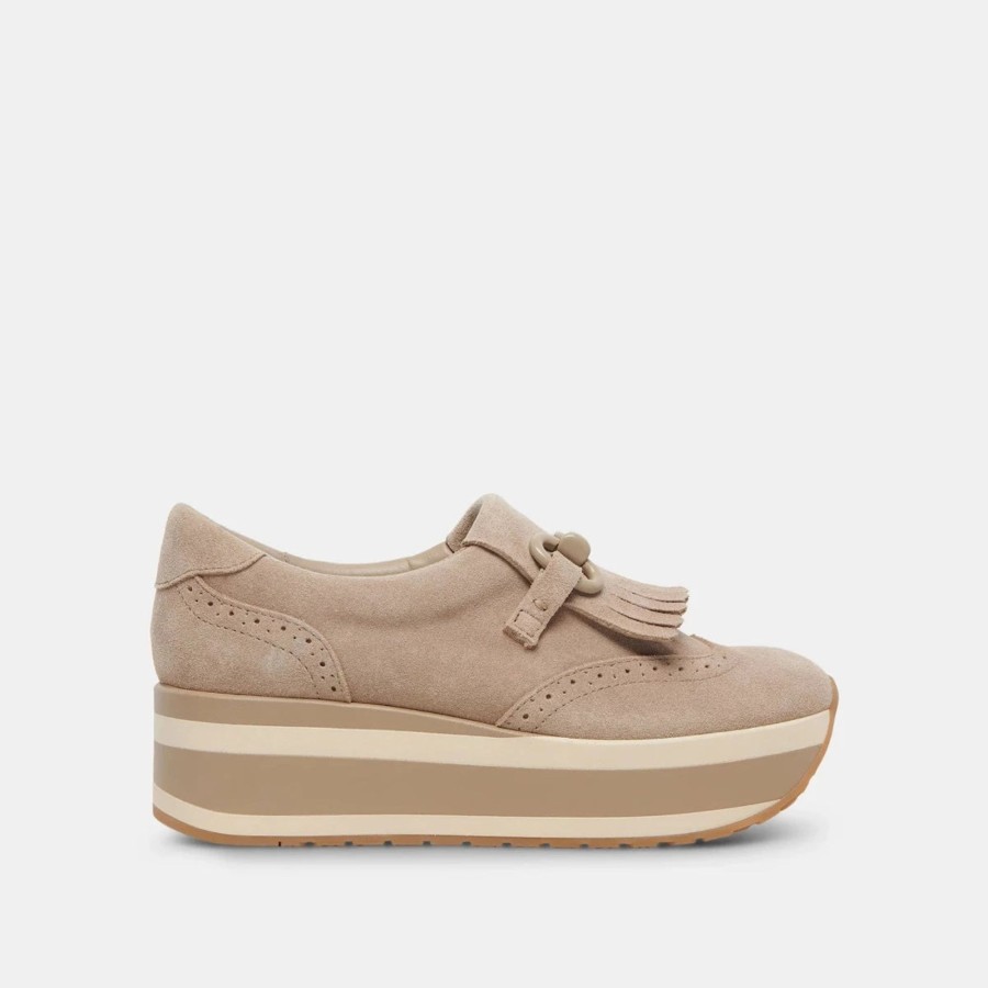 Women Dolce Vita | Jhax Sneaker In Almond Suede