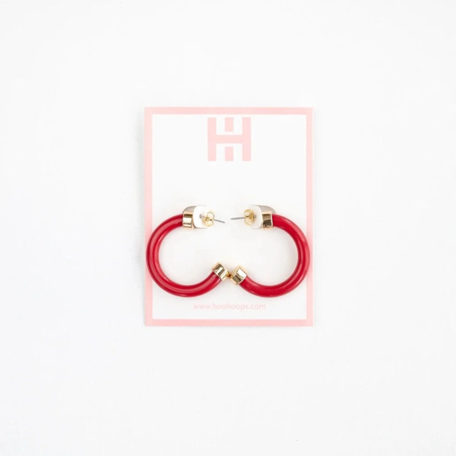 Women Hoo Hoops | Mini Hoo Hoops-Red