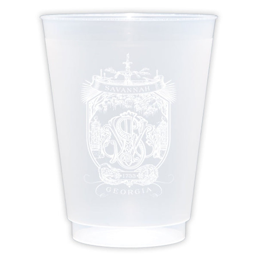 Home Print Appeal | Savannah Crest Frosted Cup Set