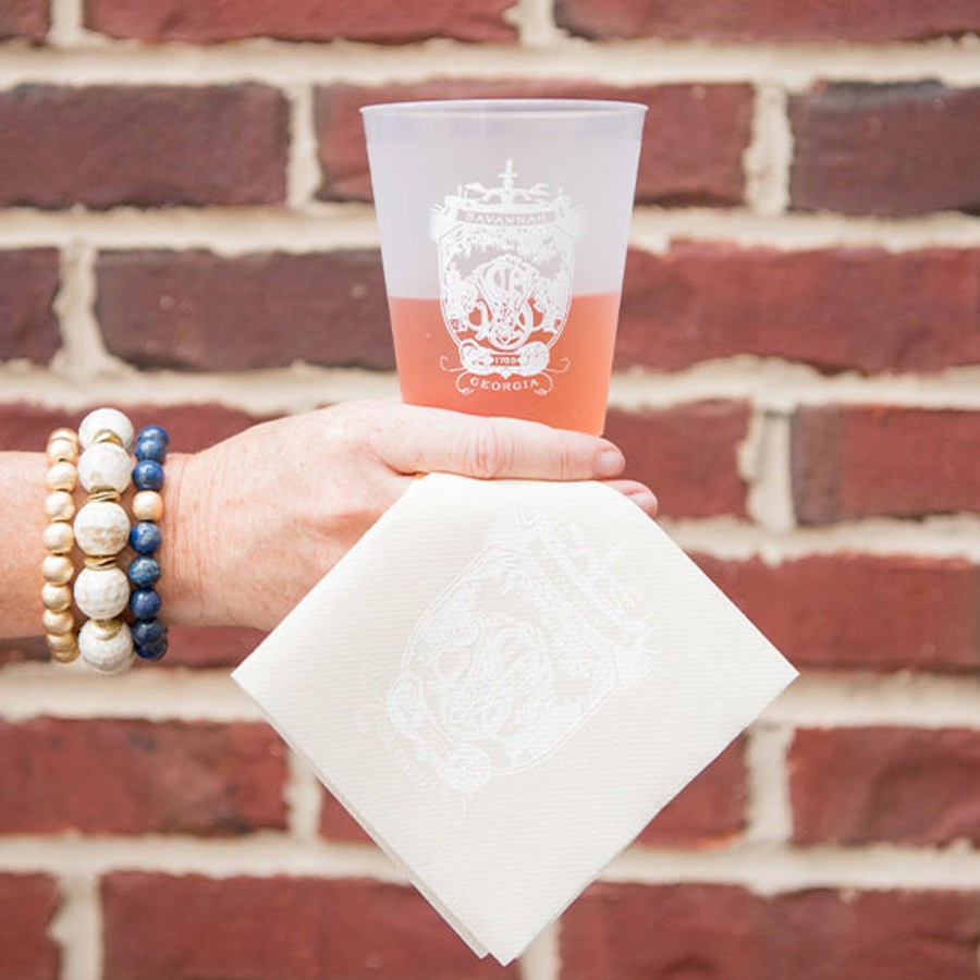 Home Print Appeal | Savannah Crest Frosted Cup Set