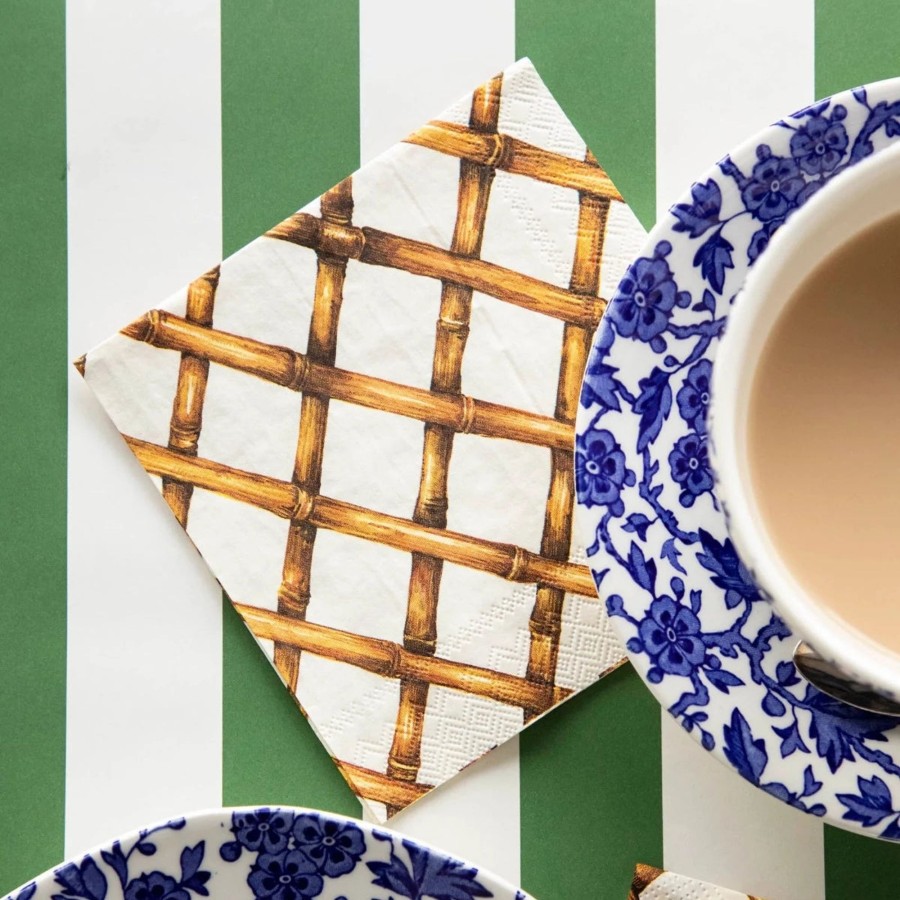 Home Hester & Cook | Bamboo Lattice Cocktail Napkins