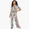 Women Emily McCarthy Sleepwear | Classic Spot Cheetah Pajama Pant Set