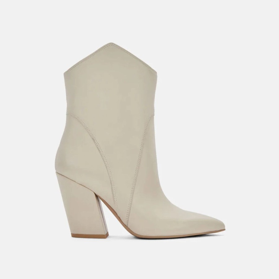 Women Dolce Vita | Nestly Booties In Ivory Leather