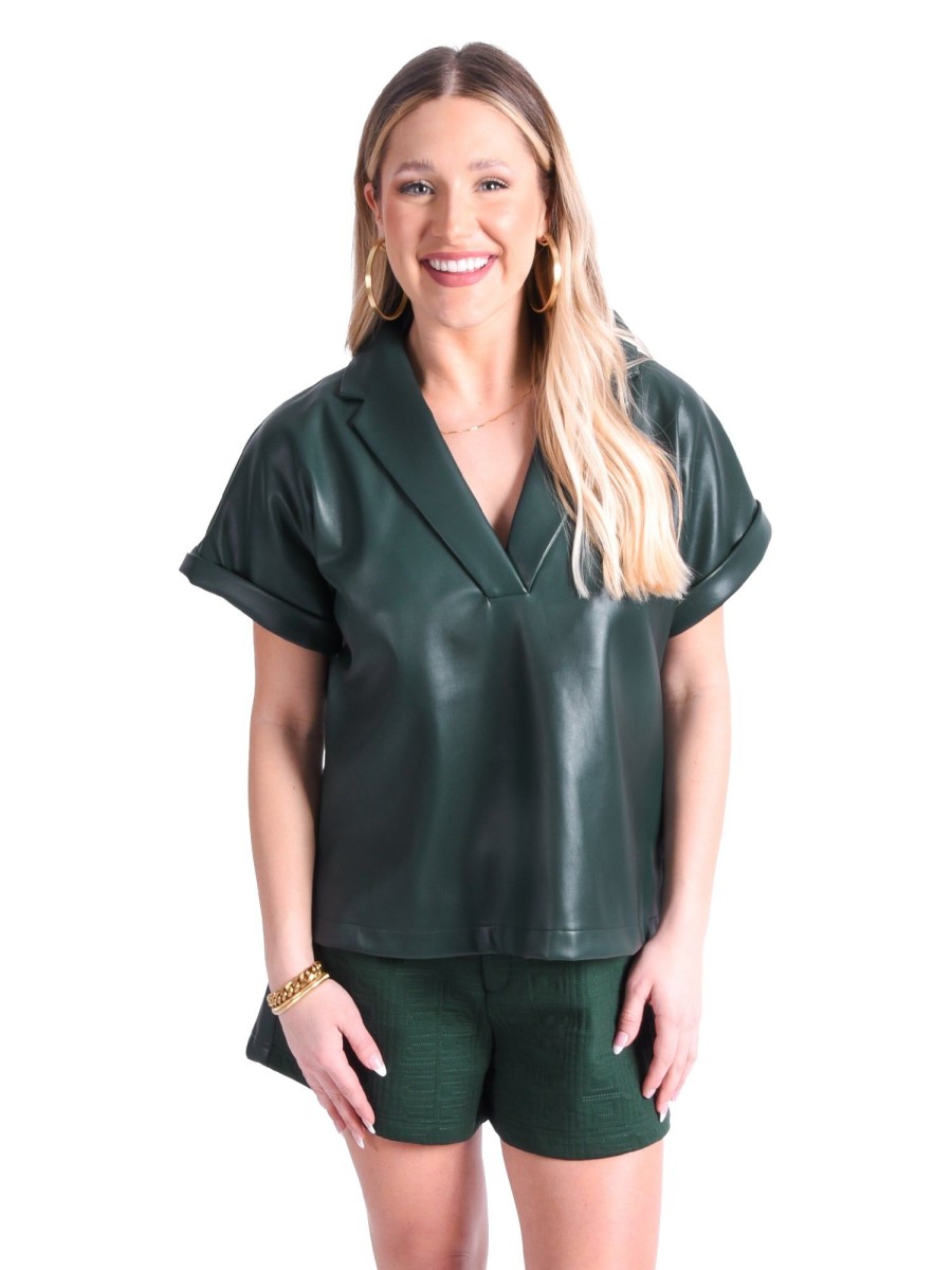 Women Emily McCarthy Tops | Rhett Top-Scarab