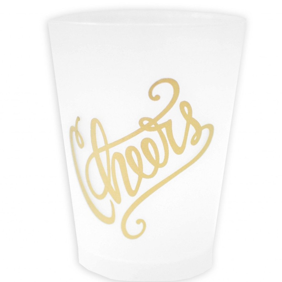 Home Print Appeal | Cheers 16Oz Frosted Cup Set