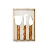 Home Two's Company | Natural Bamboo Handle Cheese Knives