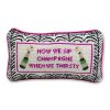 Home Furbish | Champagne Needlepoint Pillow