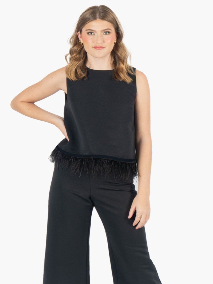 Women Emily McCarthy Tops | Party Top-Black