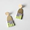 Women David Aubrey Jewelry | Lime Green Fringe Earrings