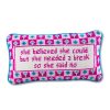 Home Furbish | She Needed A Break Needlepoint Pillow