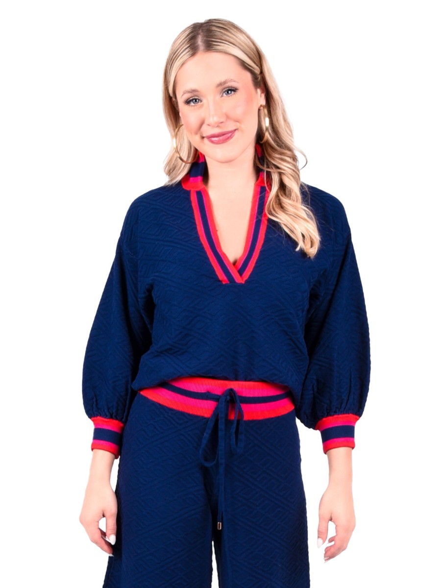 Women Emily McCarthy Sweaters & Outerwear | Lolli Sweater-Bleu Monogram