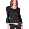 Women Emily McCarthy Sweaters & Outerwear | Julia Sweater-Metallic Black