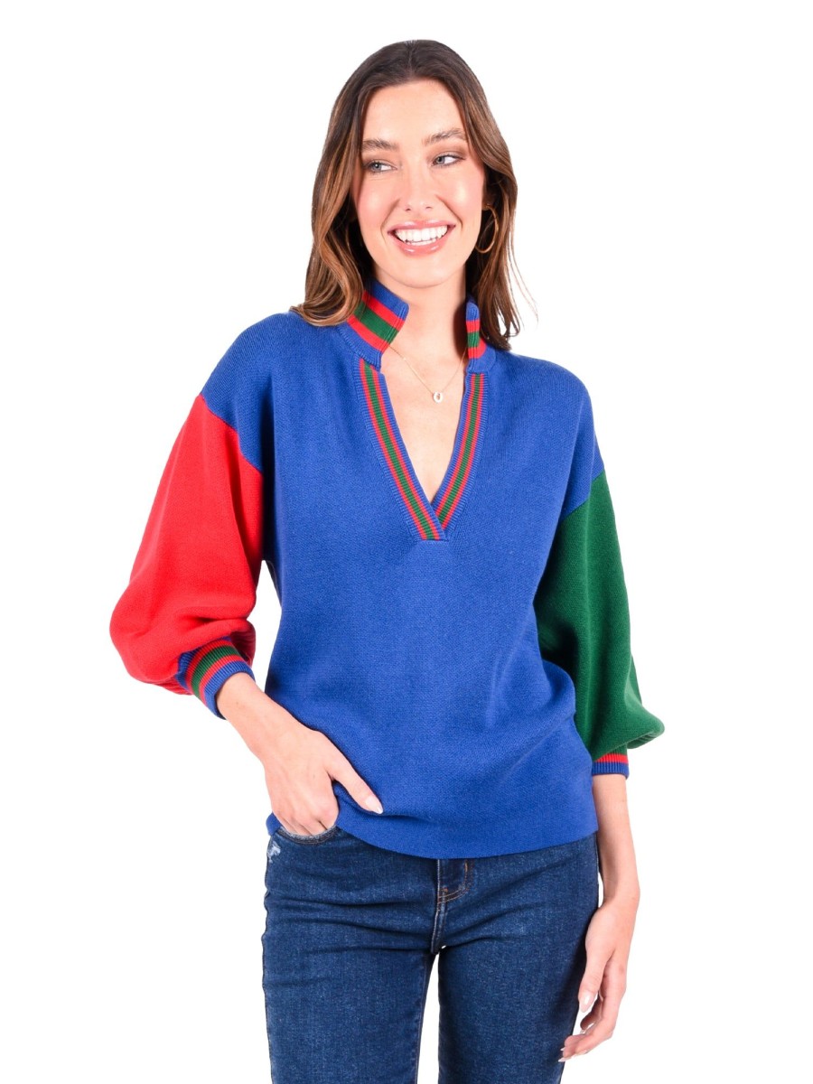 Women Emily McCarthy Sweaters & Outerwear | Lolli Sweater-Fall Colorblock