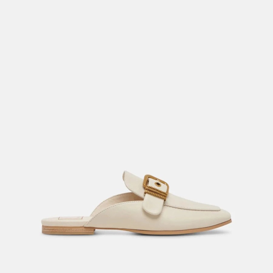 Women Dolce Vita | Santel Flats In Ivory Leather