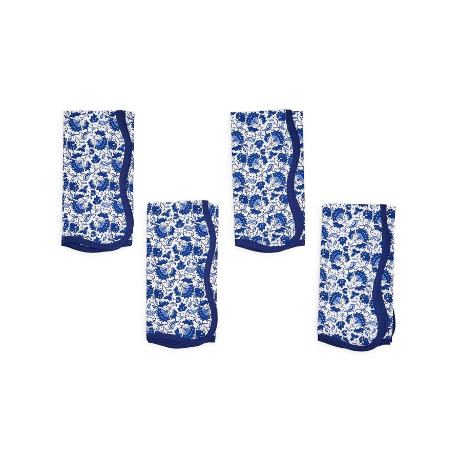 Home Two's Company | Chinoiserie Blue Floral Napkins