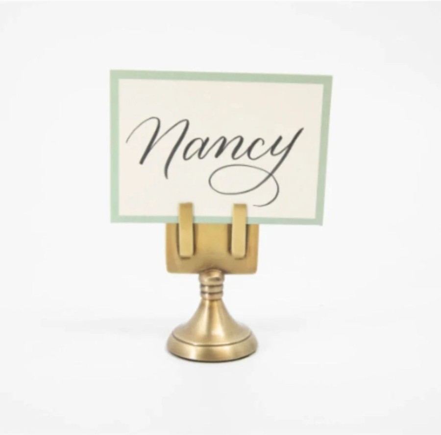 Home Hester & Cook | Brass Place Card Holder