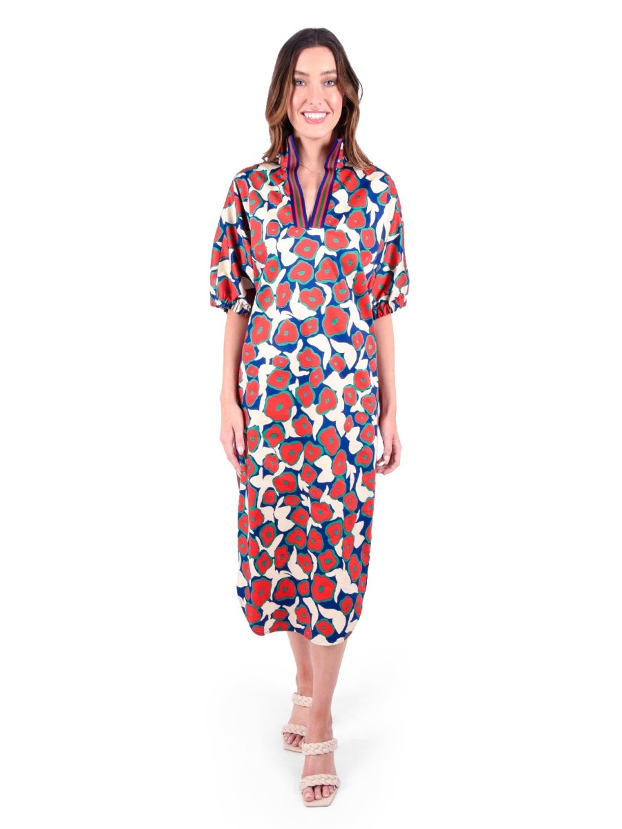 Women Emily McCarthy Dresses | Poppy Caftan-Fall Flora