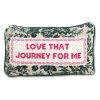 Home Furbish | Love That Journey Needlepoint Pillow