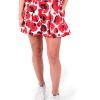 Women Emily McCarthy Bottoms | Party Short-Red Collegiate Cheetah