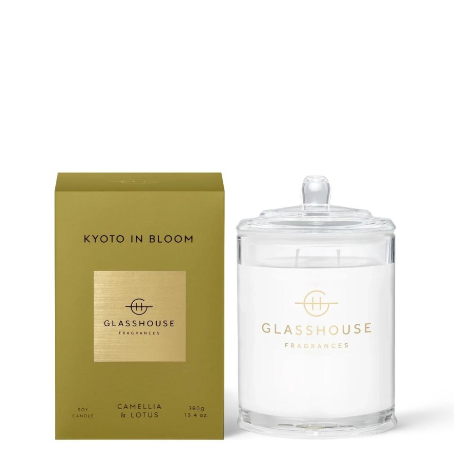 Home GLASSHOUSE | Kyoto In Bloom 13.4 Oz. Candle