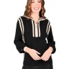 Women Emily McCarthy Sweaters & Outerwear | Poppy Pullover Sweater-Black Monogram