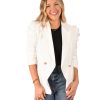 Women Emily McCarthy Tops | Bradshaw Blazer-Linen White